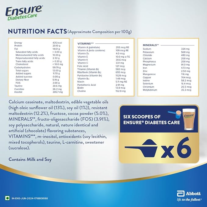 ENSURE DIABETES CARE CHOCOLATE 950G