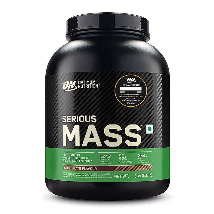 ON INDIA SERIOUS MASS WEIGHT GAINER CHOCOLATE 3KG