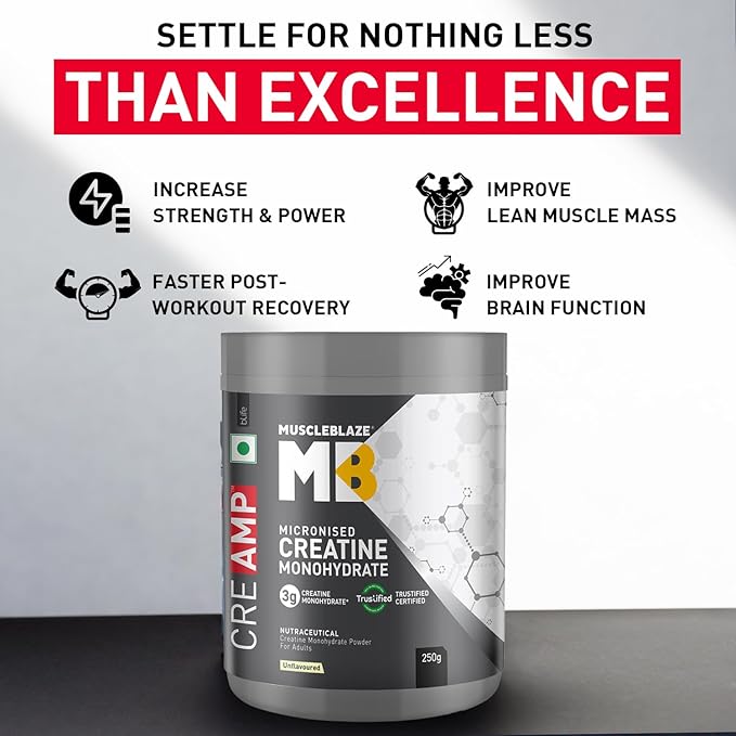 MUSCLES BLAZE MICRONISED CREATINE 250GM