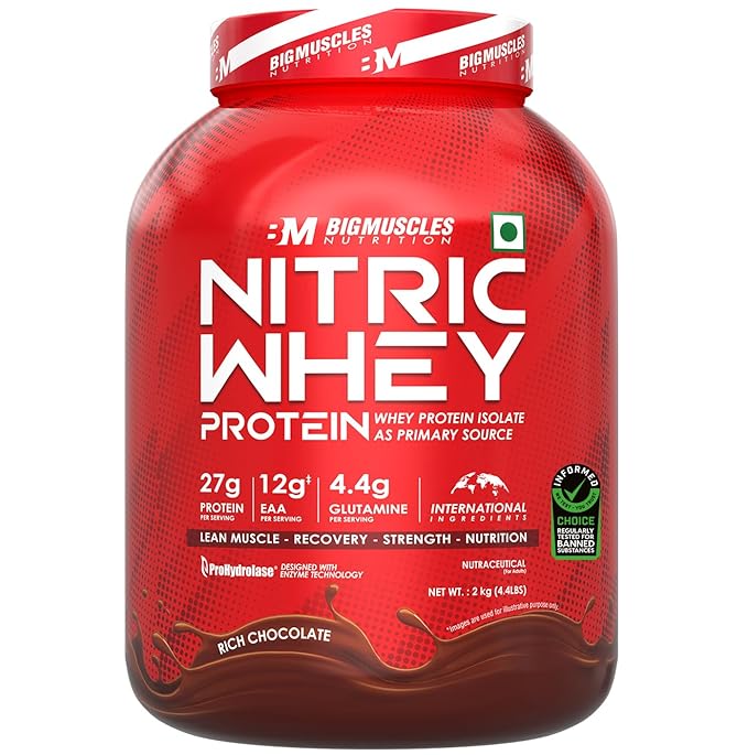 BIG MUSCLES NITRIC WHEY PROTEIN RICH CHOCOLATE 2KG