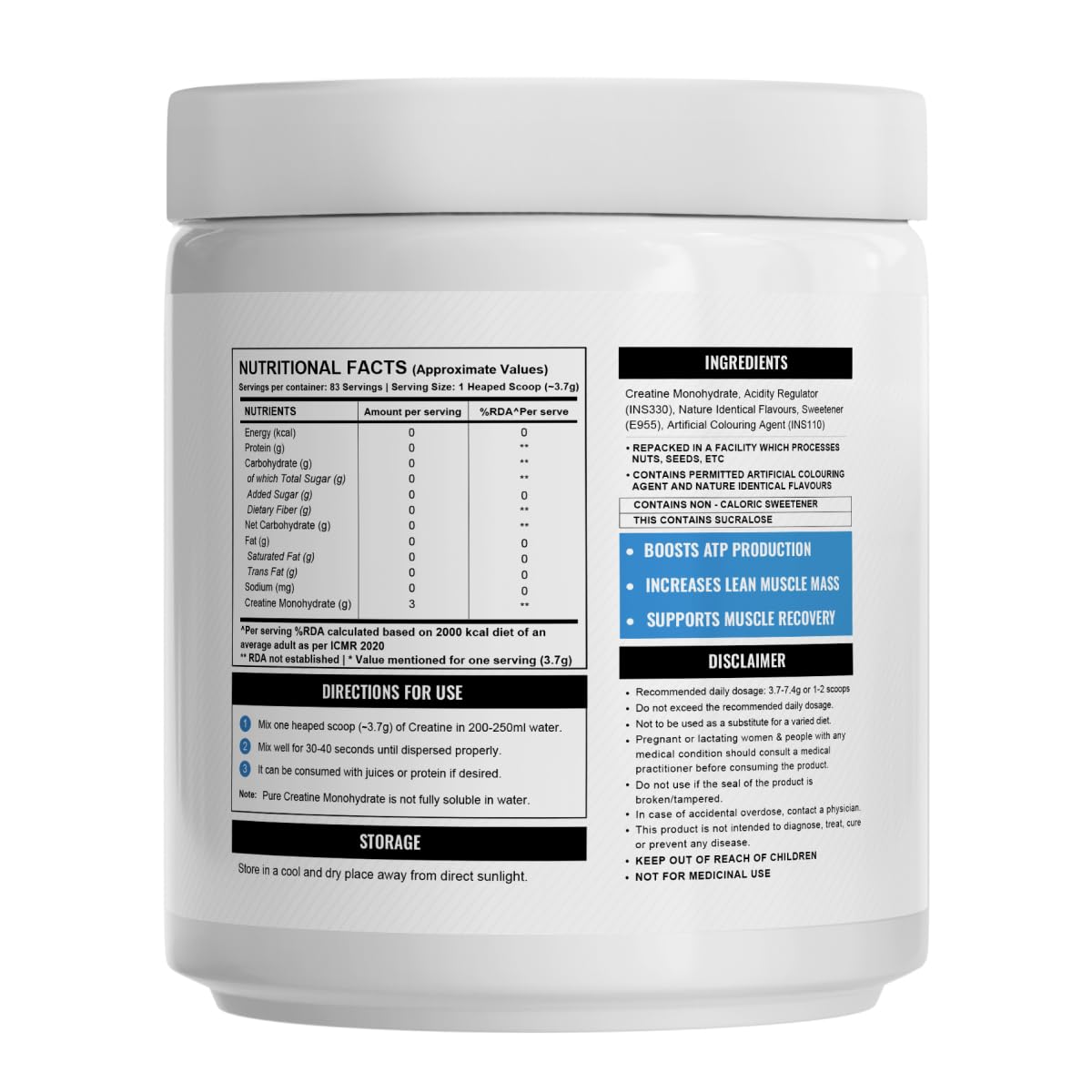 WELLCORE CREATINE TROPICAL TANGO 307GM