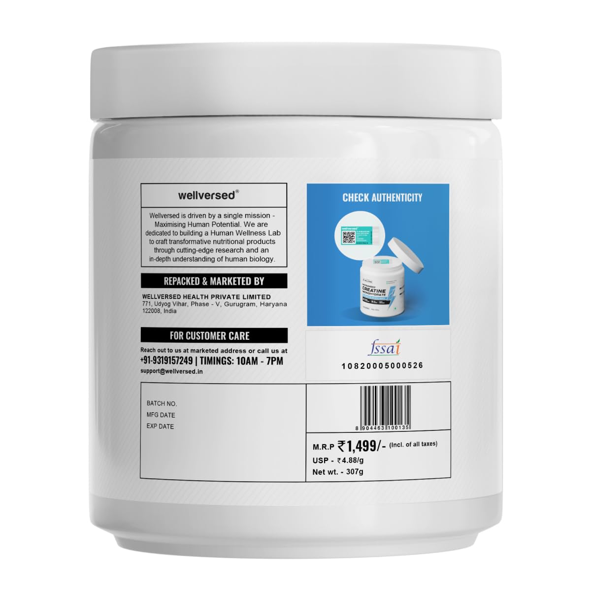 WELLCORE CREATINE TROPICAL TANGO 307GM