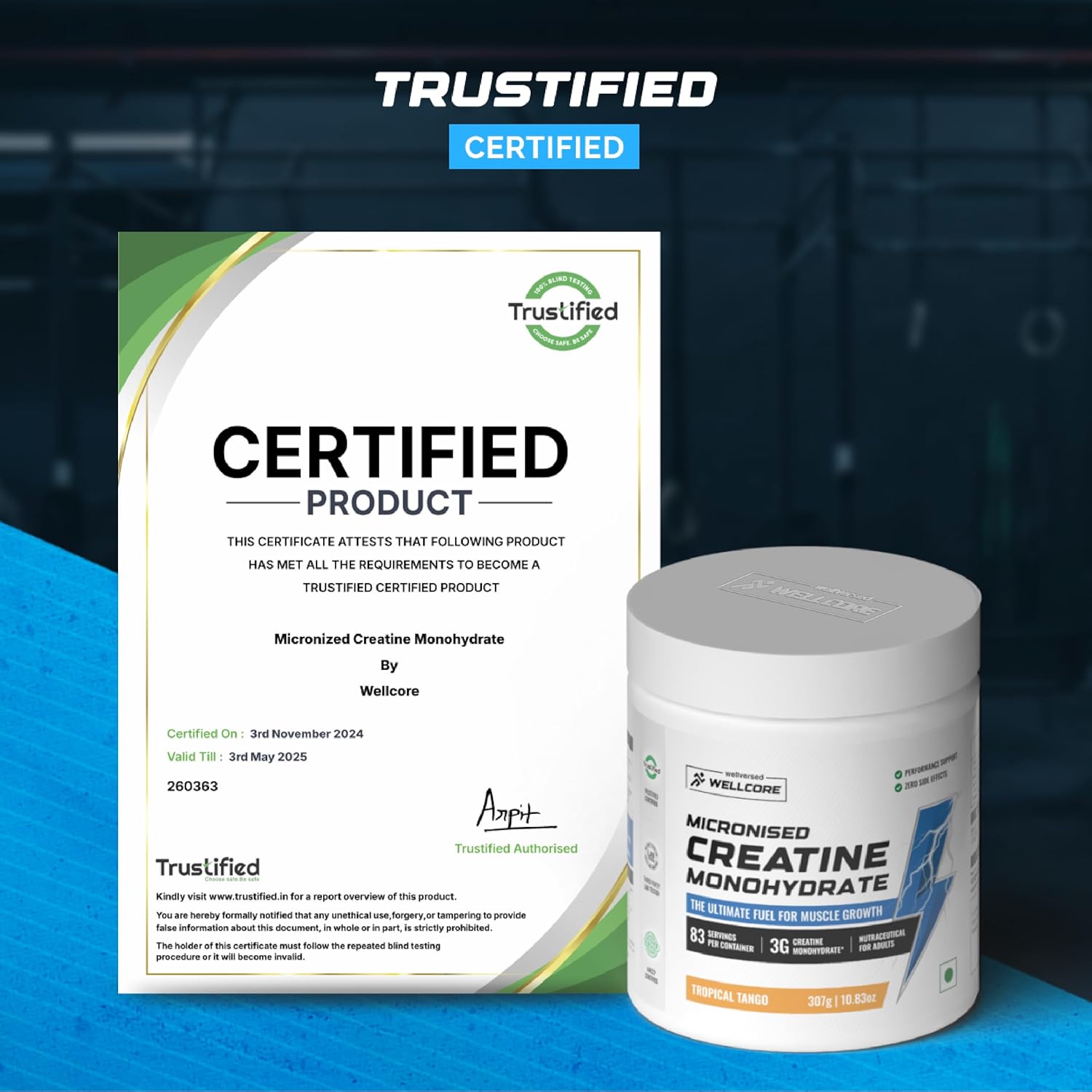 WELLCORE CREATINE TROPICAL TANGO 307GM