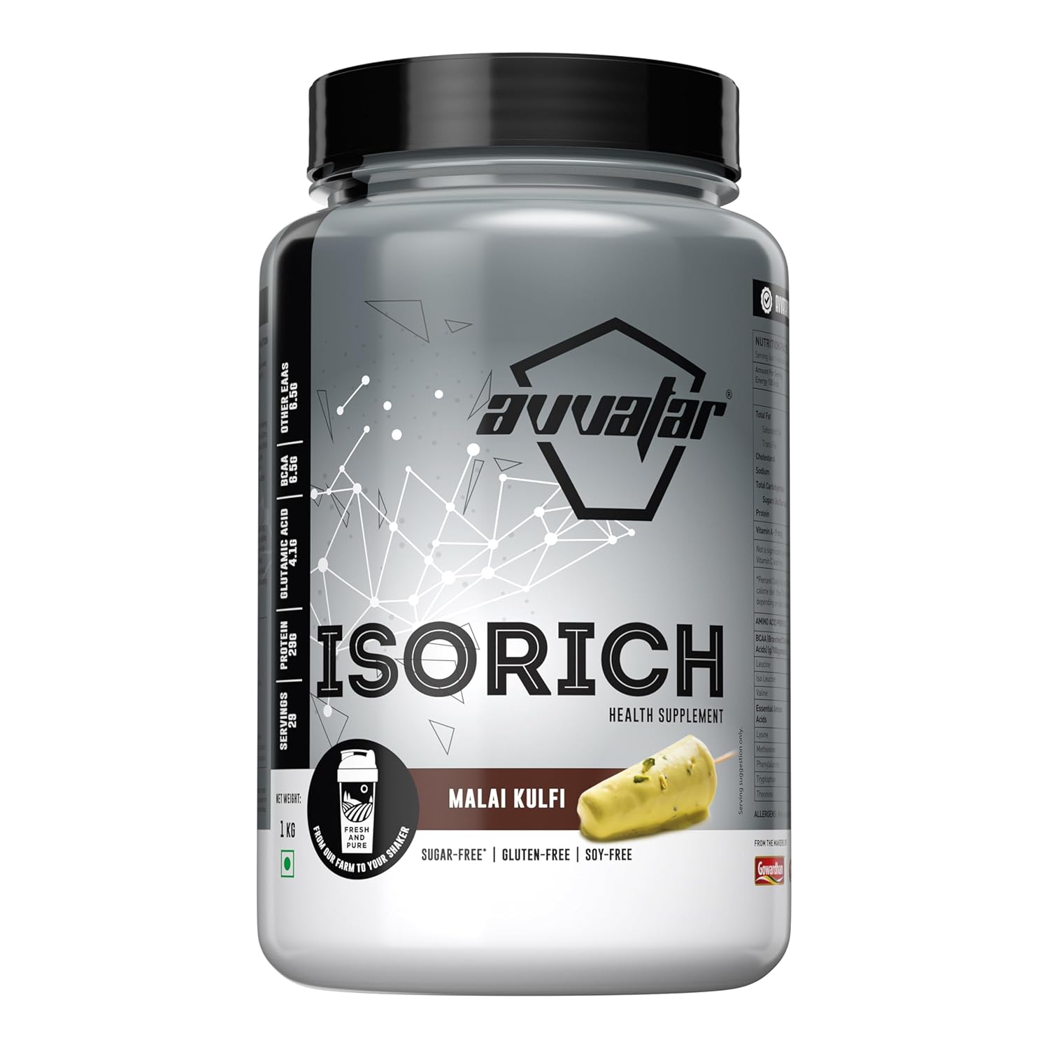 AVVATAR ISORICH PROTEIN MALAI KULFI 1KG