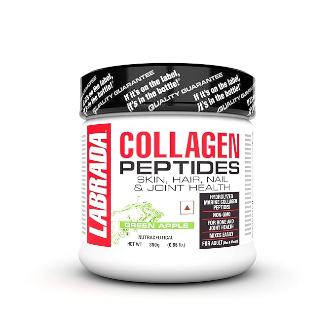 LABRADA MARINE COLLAGEN PEPTIDES GREEN APPLE 300GM