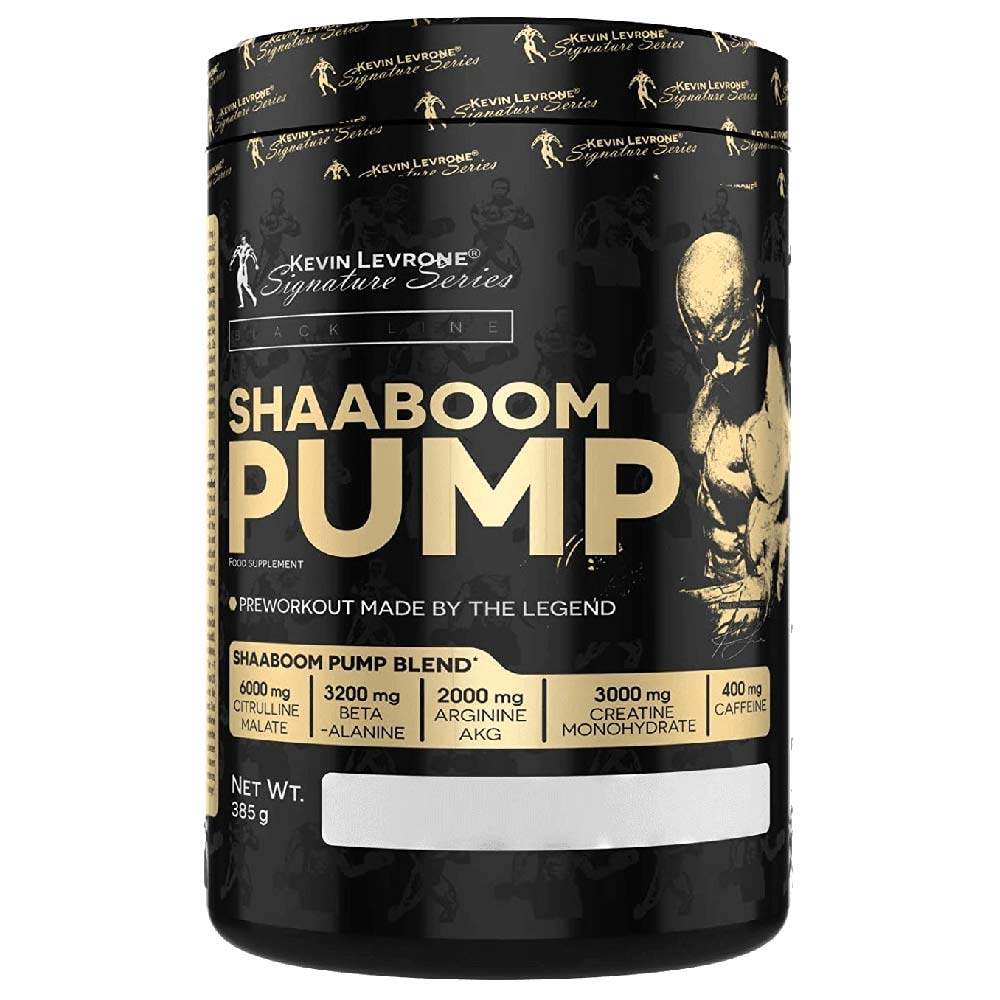 KEVIN LEVRONE SHAABOOM PUMP PRE-WORKOUT GOLD RED FRUIT PUNCH 385GM