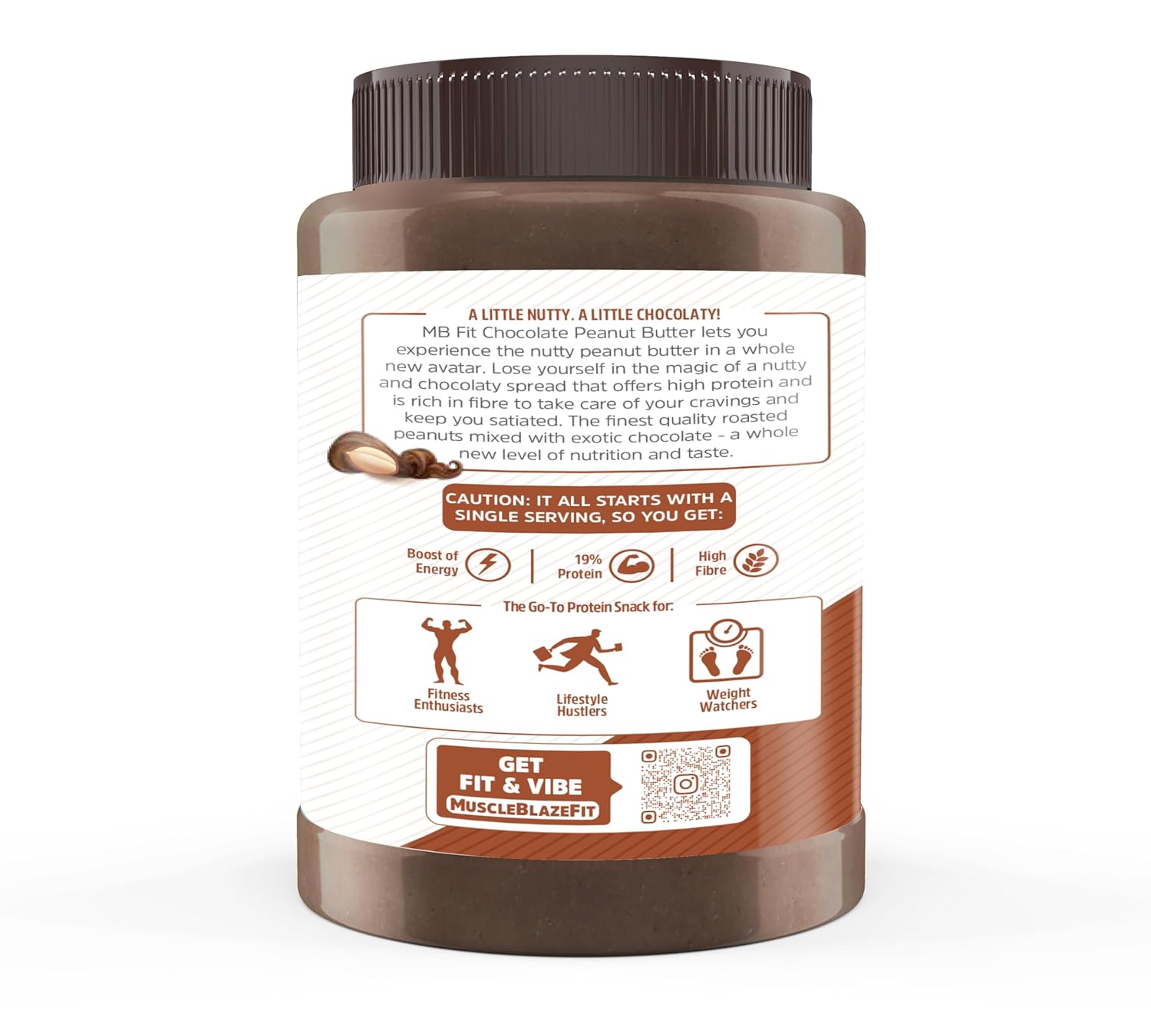 MUSCLEBLAZE CHOCOLATE PEANUT BUTTER CRUNCHY 1KG