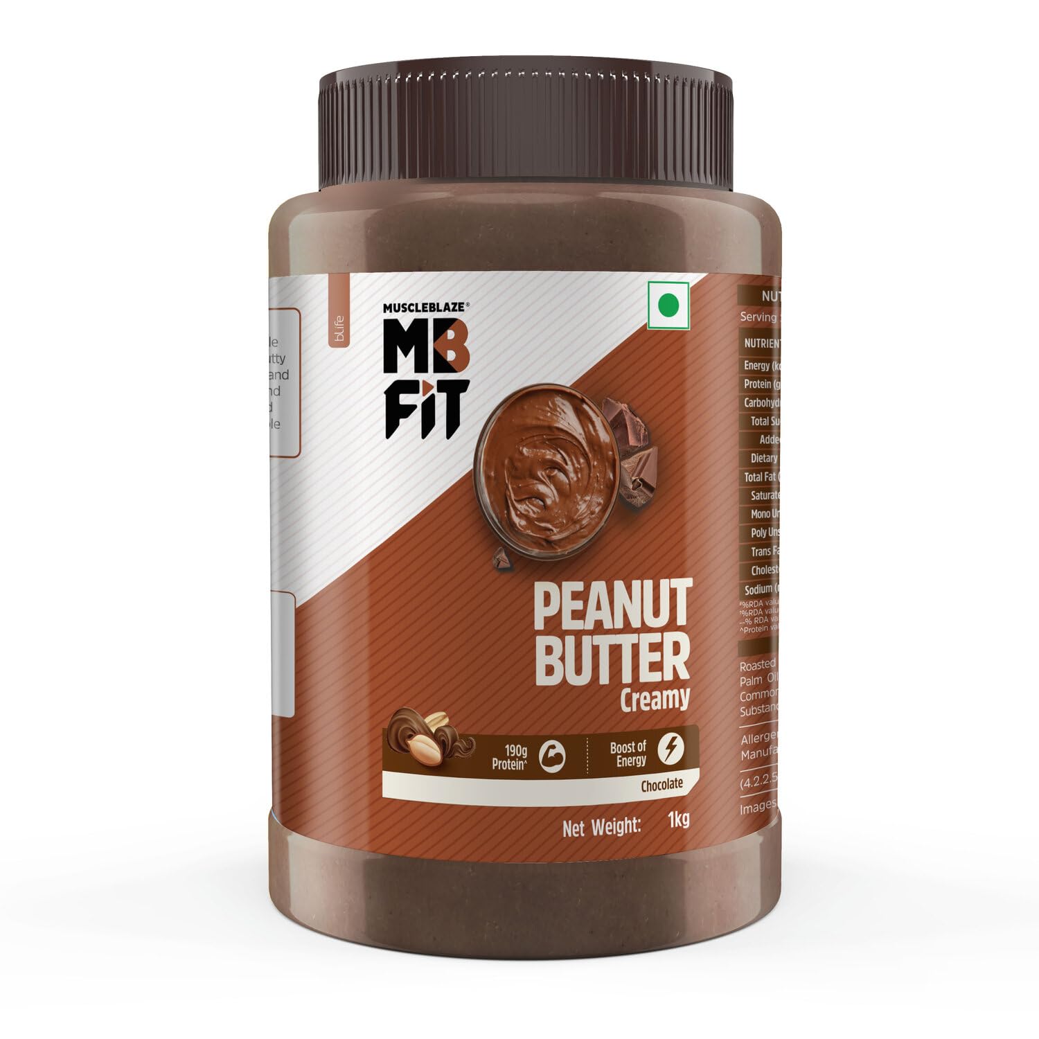 MUSCLEBLAZE CHOCOLATE PEANUT BUTTER CREAMY 1KG
