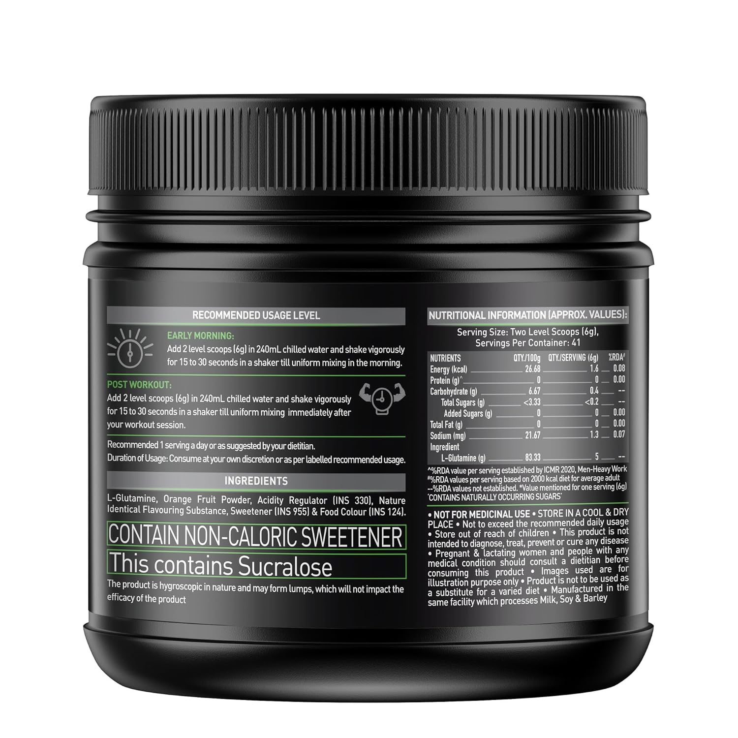 MUSCLEBLAZE MICRONIZED L-GULTAMINE FRUIT PUNCH 250GM