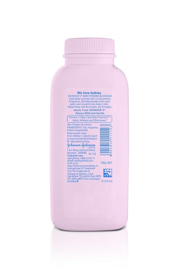 JOHNSONS BABY POWDER BLOSSOMS 100G
