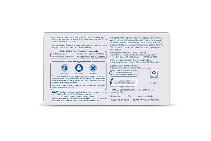 JOHNSONS BABY SOAP 75GM