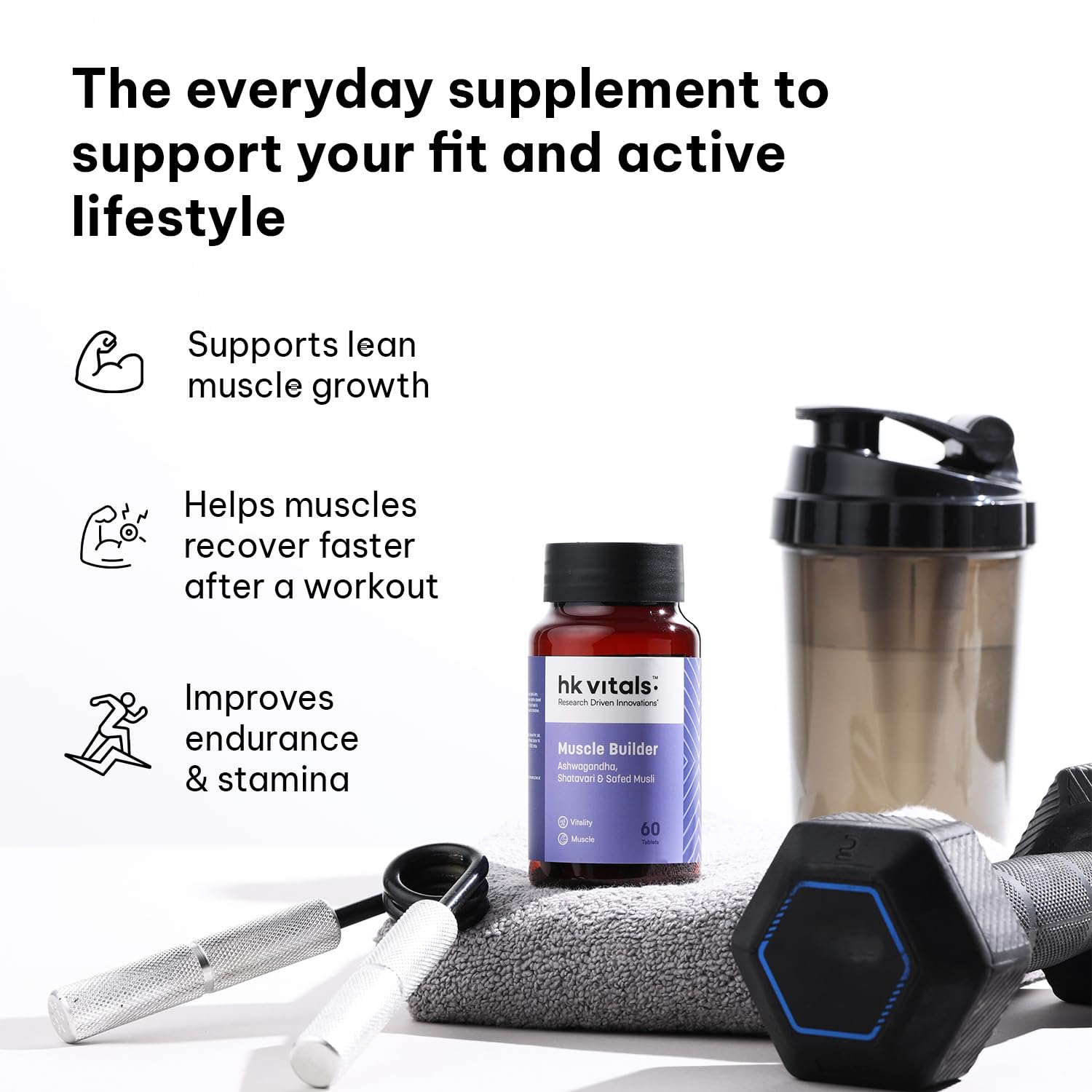 HEALTHKART HK VITALS MUSCLE BUILDER 60 TABLETS