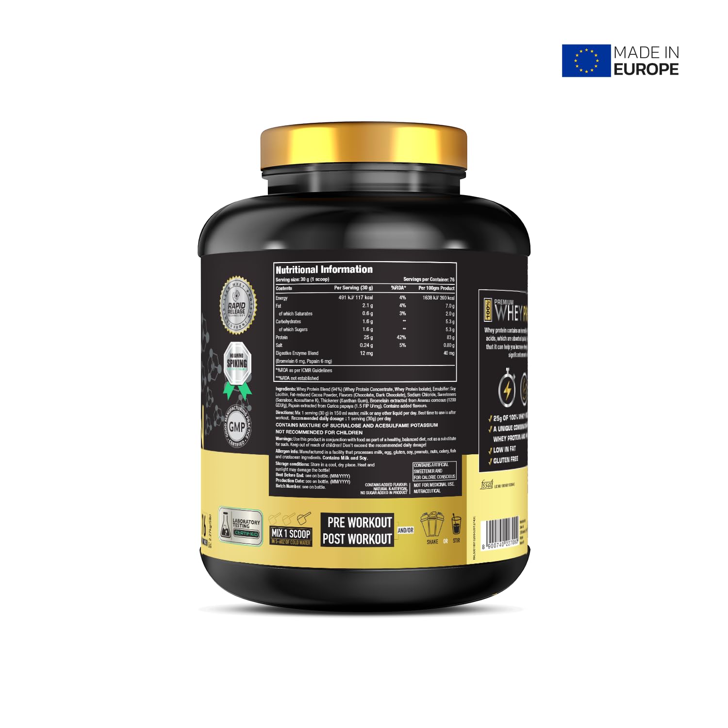 ONE SCIENCE NUTRITION WHEY PROTEIN CHOCOLATE CHARGE 5LB