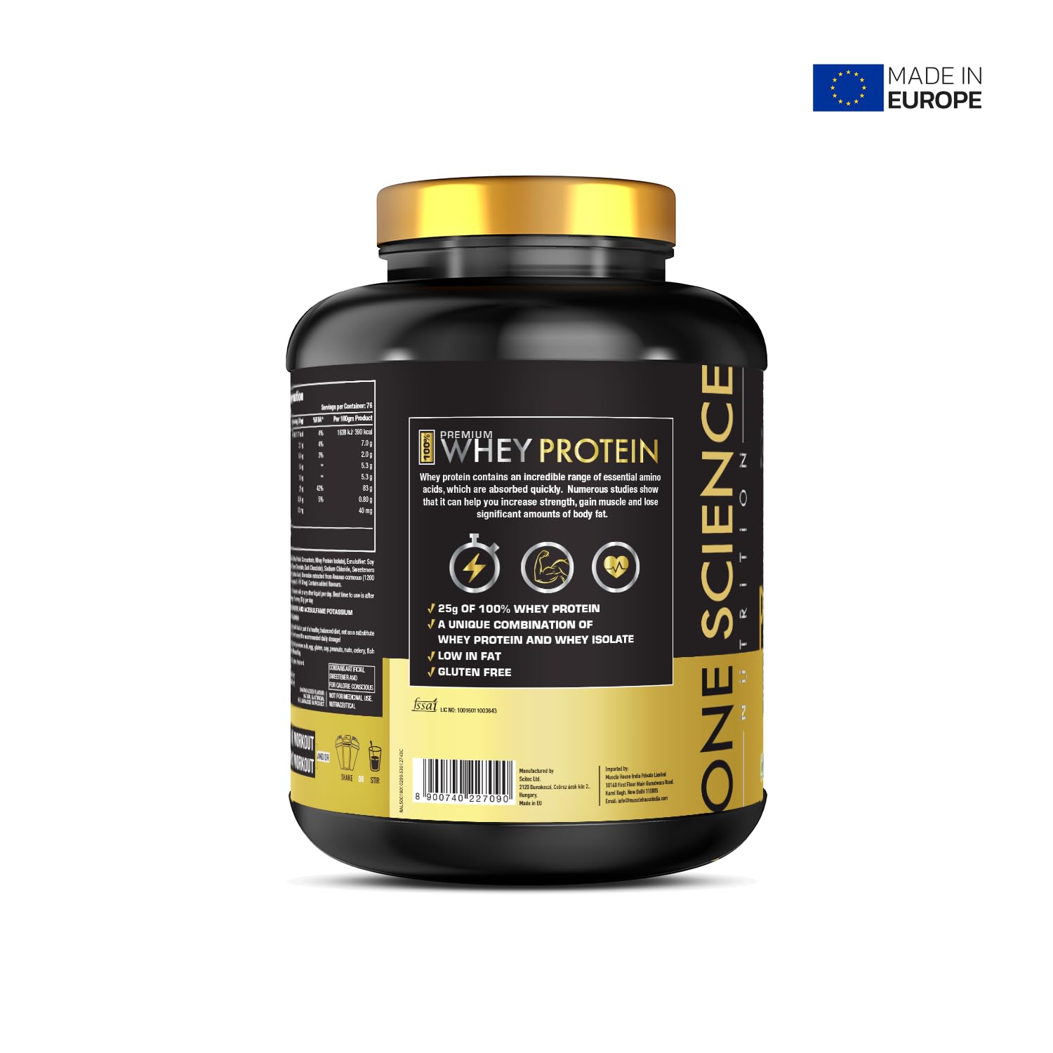 ONE SCIENCE NUTRITION WHEY PROTEIN CHOCOLATE CHARGE 5LB