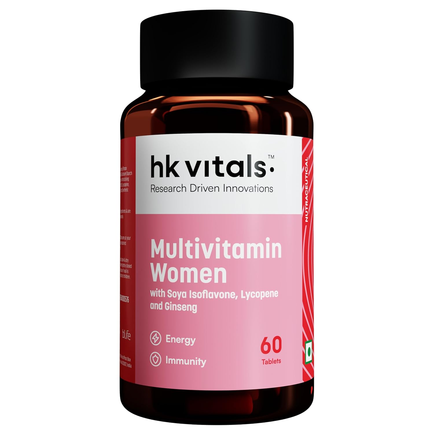 HEALTHKART HK VITALS MULTIVITAMIN WOMEN WITH SOYA-ISOFLAVONE LYCOPENE&GINSENG UNFLAVORED 60 TABLETS