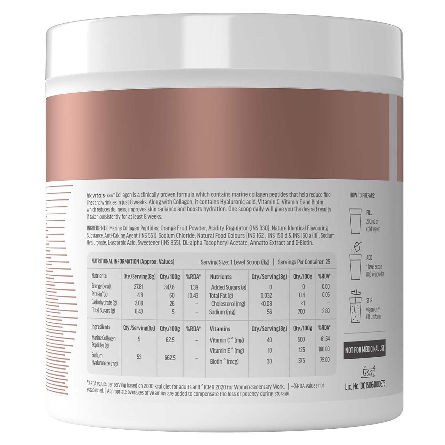 HEALTHKART HK VITALS SKIN RADIANCE COLLAGEN ORANGE 200GM