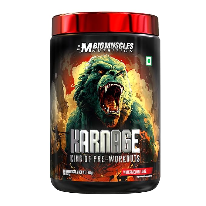 BIG MUSCLES KARNAGE PRE-WORKOUT WATERMELON 60 SERVINGS