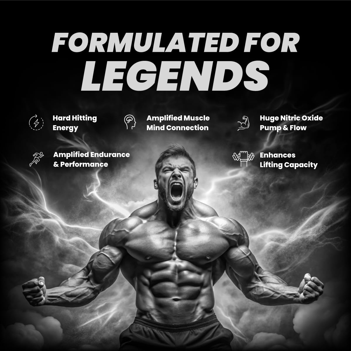 BIG MUSCLES KARNAGE BLACK PRE-WORKOUT TIGER BLOOD 30SERVINGS