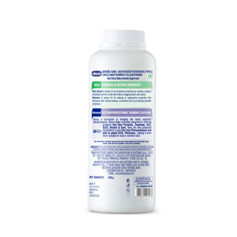 CHICCO BM TALCUM POWDER 150G