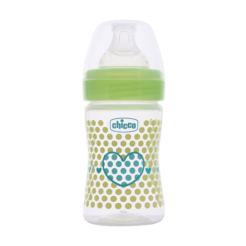 CHICCO BOTTEL WB SIL PHY GREEN 150ML