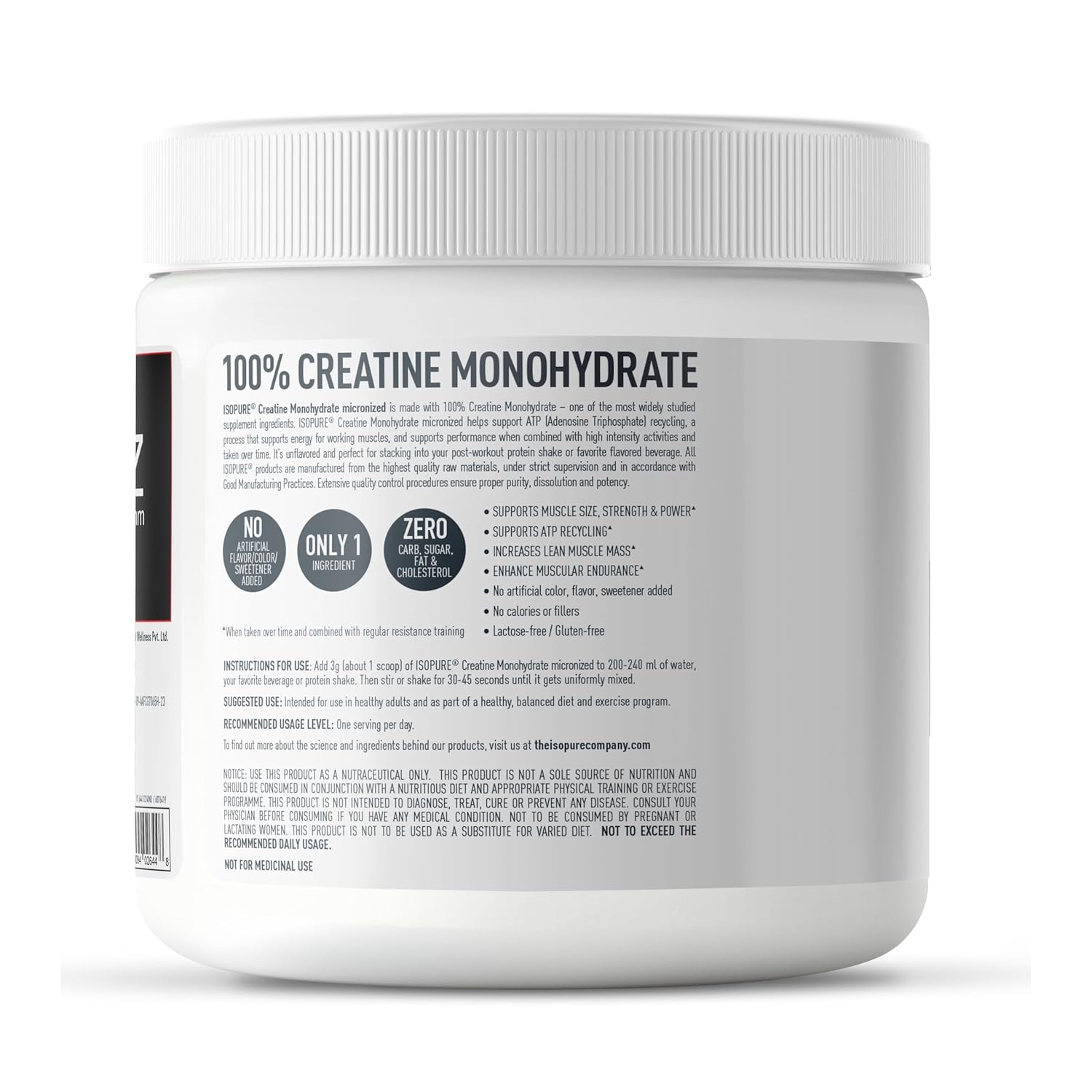 ISOPURE CREATINE MONOHYDRATE 250GM