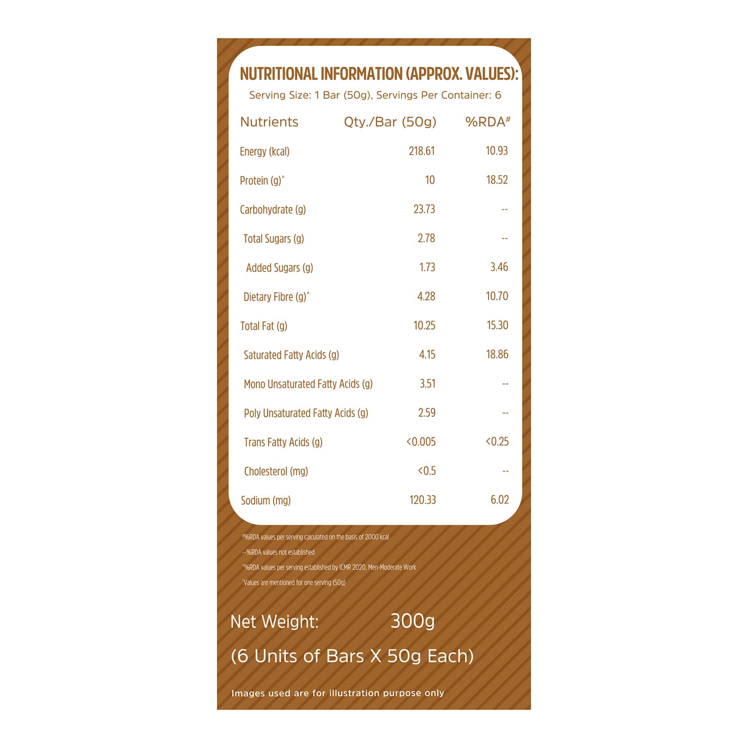 MUSCLEBLAZE PROTEIN BAR ( 10GM PROTEIN ) CHOCO ALMOND 6 BARS