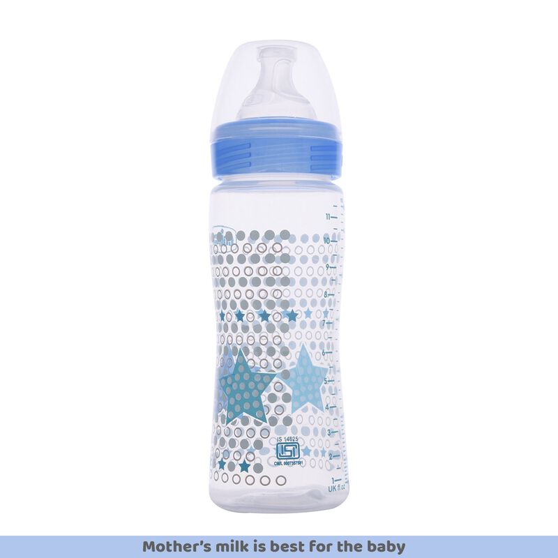 CHICCO BOTTEL WB SIL PHY BLUE 330ML