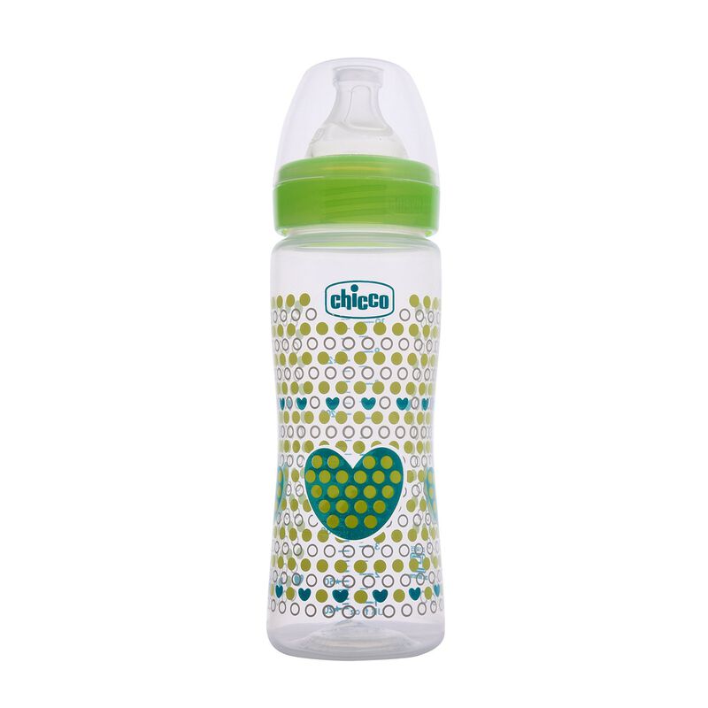 CHICCO BOTTEL WB SIL PHY GREEN 330ML
