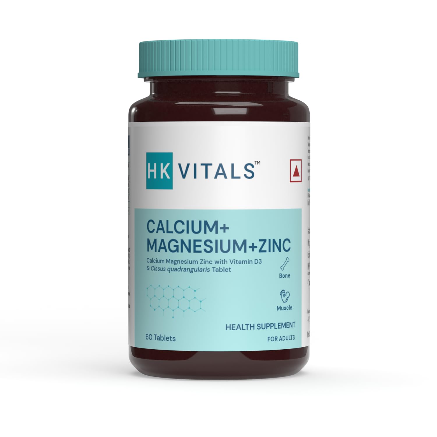 HEALTHKART HK VITALS CALCIUM WITH MAG ZINC & VITAMIN D3 UNFLAVORED 60 TABLETS