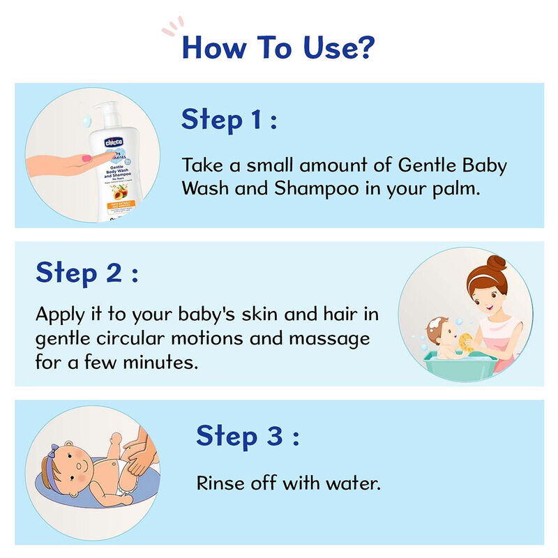 CHICCO GENTLE BODY WASH & SHAMPOO 500ML