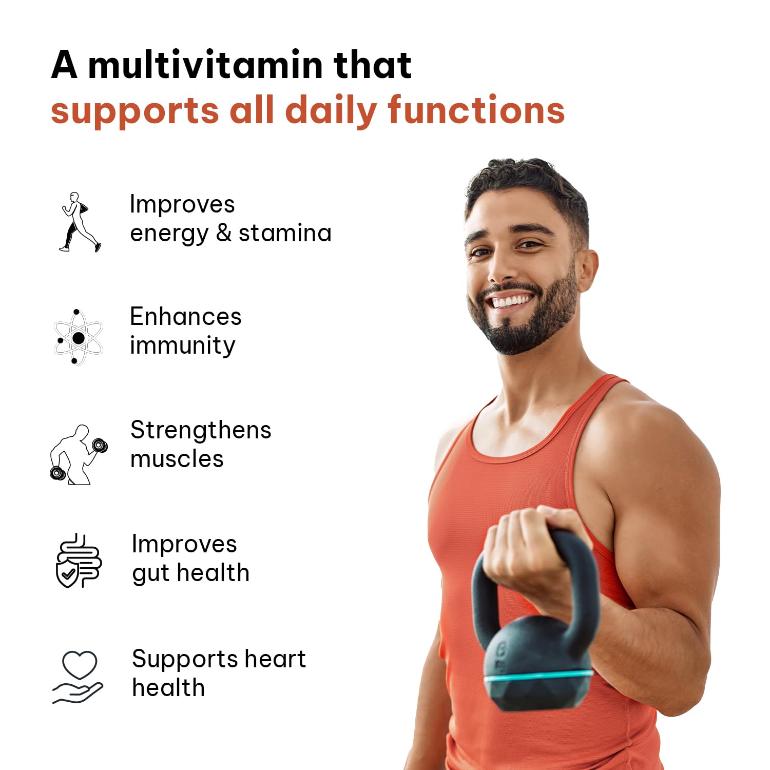 HEALTHKART HK VITALS MULTIVITAMIN PLUS MEN UNFLAVORED 30 TABLETS