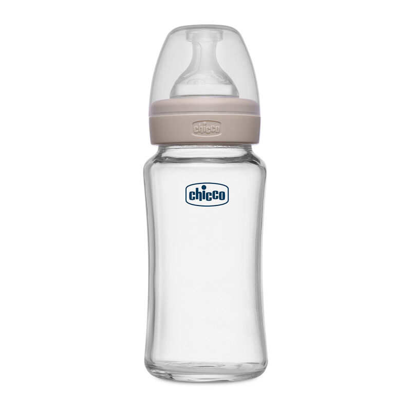 CHICCO WB GLASS PINK 240ML