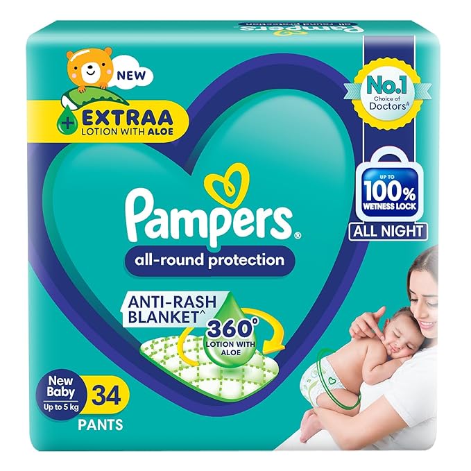 PAMPERS BLUE PANTS NB-34 PANTS