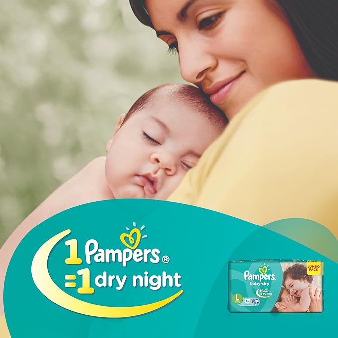 PAMPERS NB TAPED DIAPERS 60