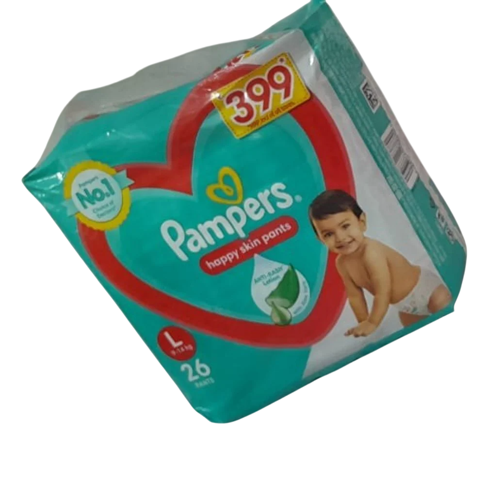 PAMPERS RED PANTS-L (9-14KG) 26PANTS