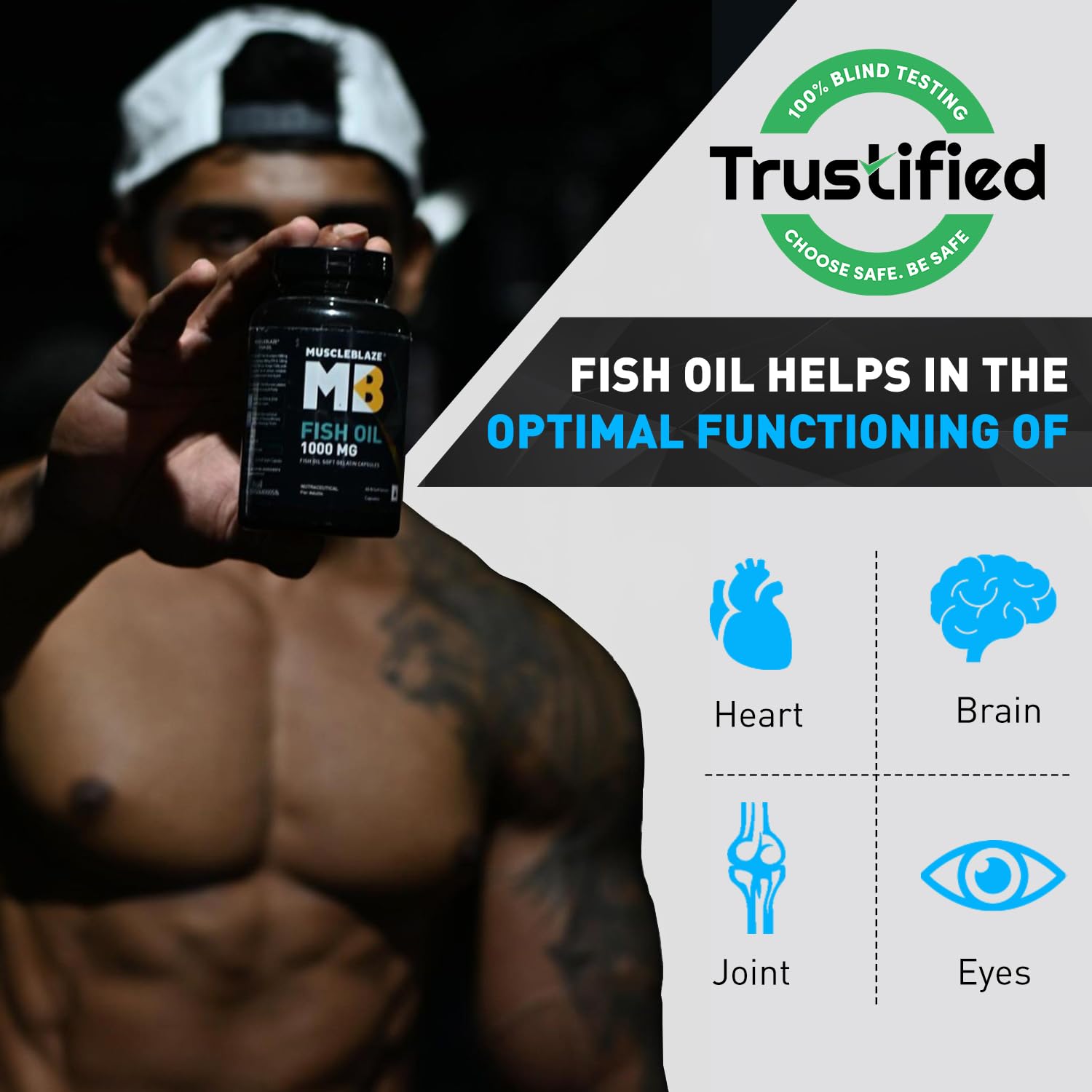 MUSCLEBLAZE FISH OIL ( 1000MG ) 60 SOFTGELS