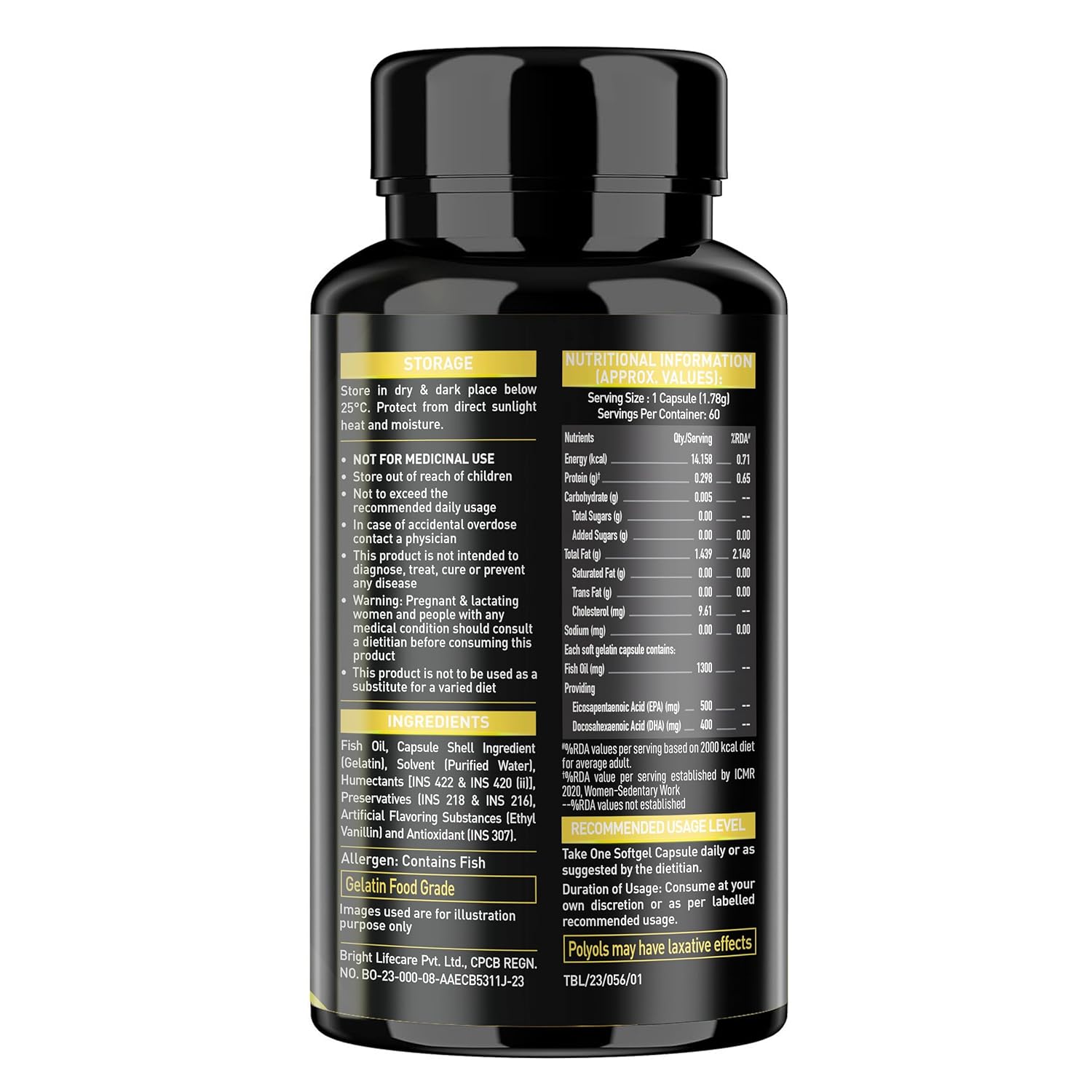 MUSCLEBLAZE FISH OIL GOLD 60 CAPSULES