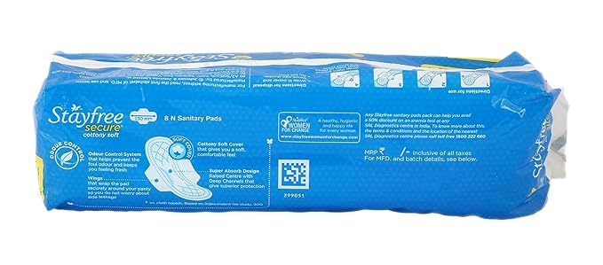 STAYFREE SECURE REGULAR SANITARY PADS  6 PCS