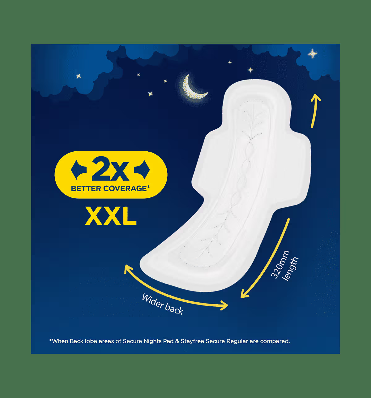STAYFREE SECURE NIGHT XXL 18 PCS
