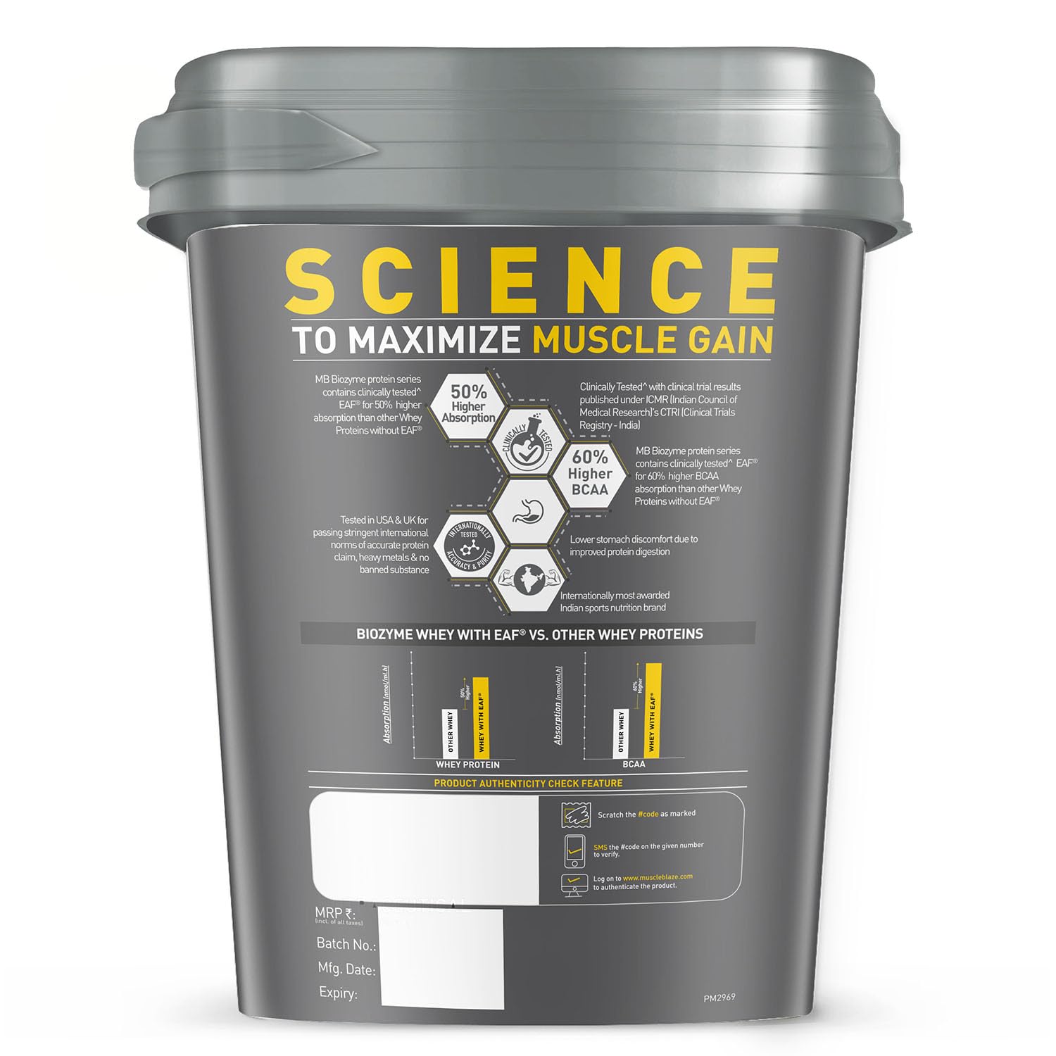 MUSCLEBLAZE BIOZYME PERFORMANCE WHEY PROTEIN BLUE TOKAI COFFEE 4KG