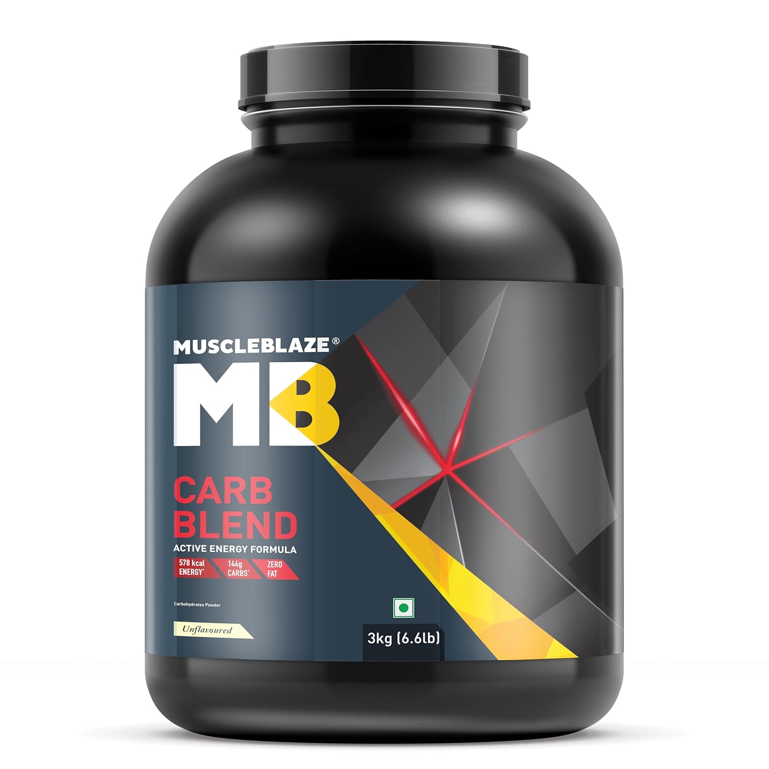 MUSCLEBLAZE CARB BLEND UNFLAVOURED 3KG