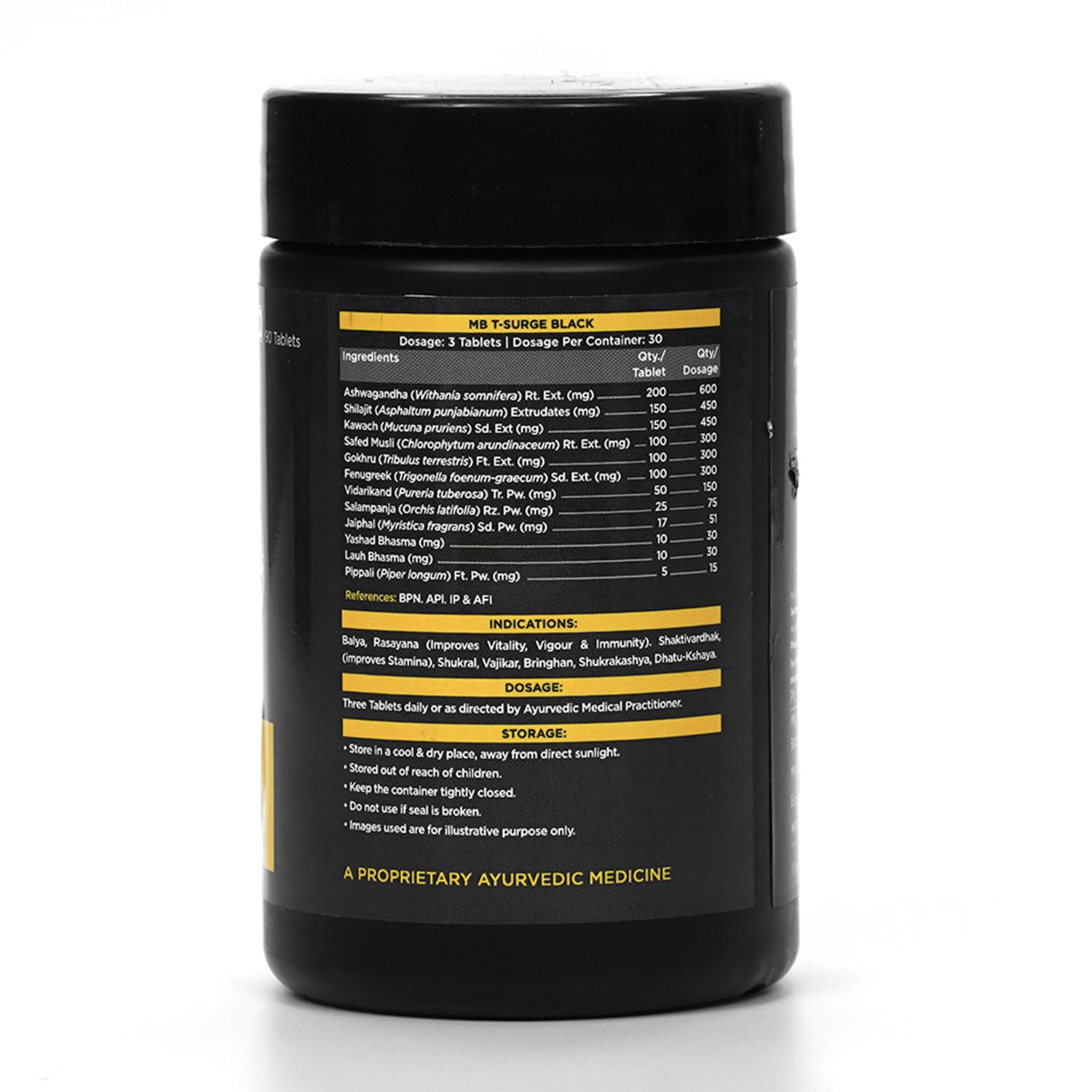 MUSCLEBLAZE KOSHAVEDA T-SURGE BLACK 90 TABLETS