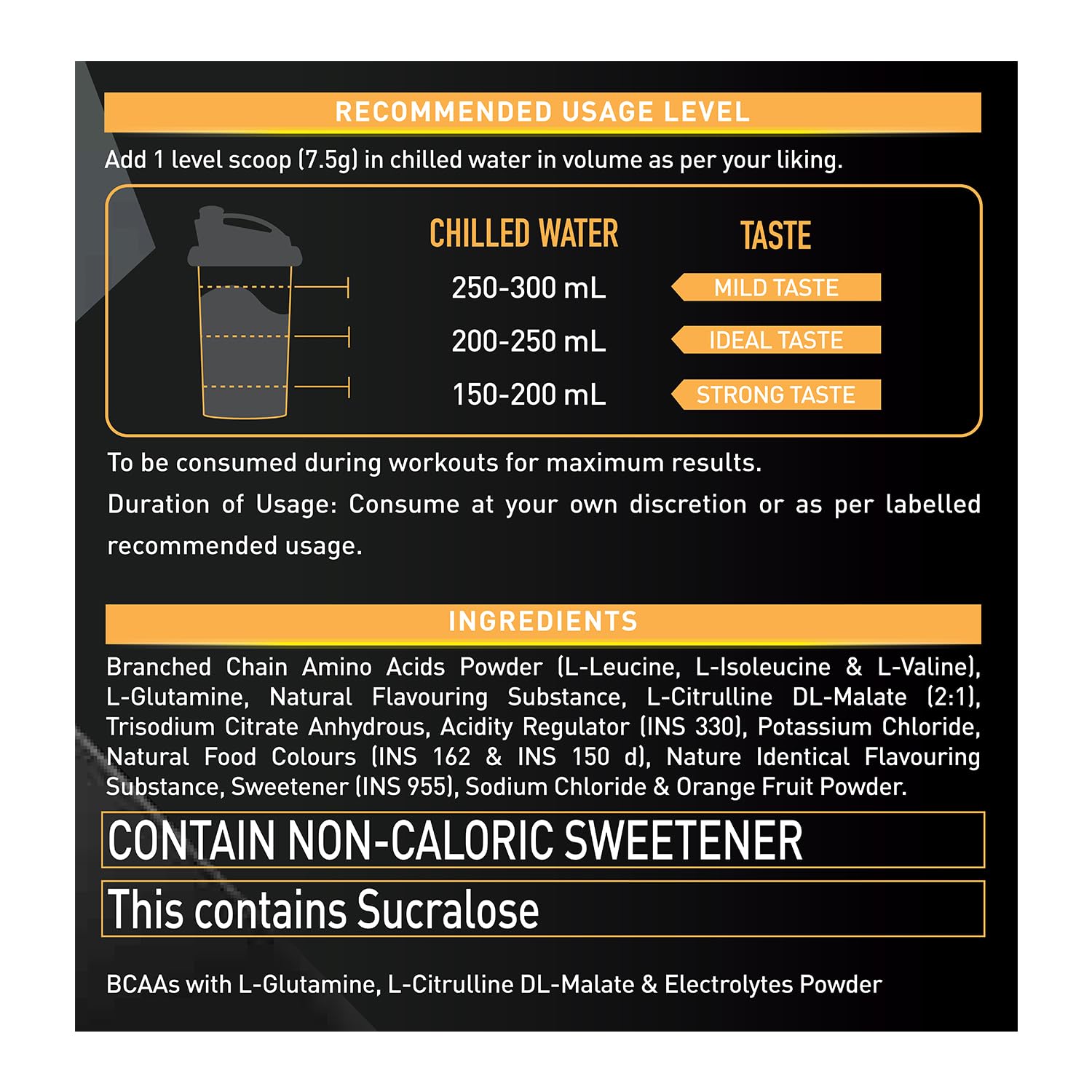 MUSCLEBLAZE BCAA GOLD 8:1:1 WATERMELON 450GM