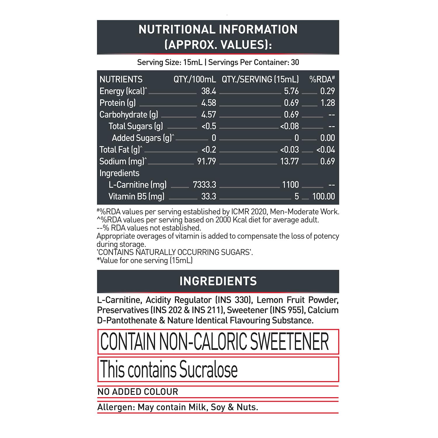 MUSCLEBLAZE LIQUID L-CARNITINE 1100MG KEY LIME 450ML