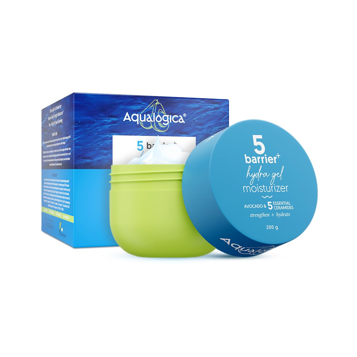 AQUALOGICA BARRIER + HYDRA GEL MOISTURIZER WITH 5 CERAMIDES & AVOCADO 200GM