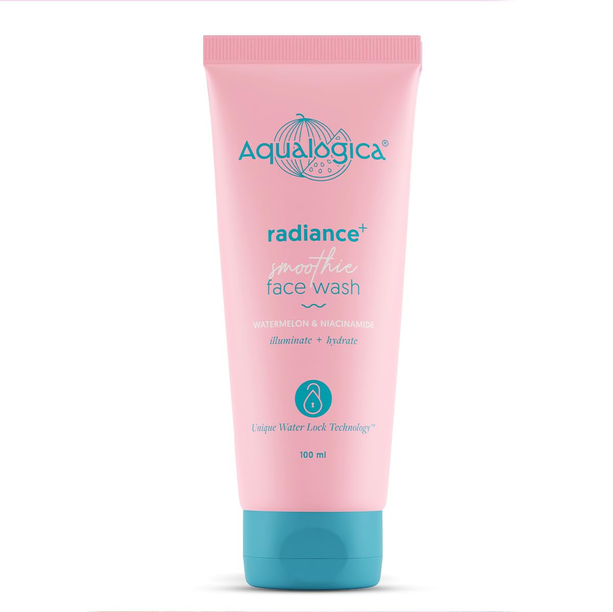AQUALOGICA RADIANCE + SMOOTHIE FACE WASH WITH WATERMELON & NIACINAMIDE 100ML