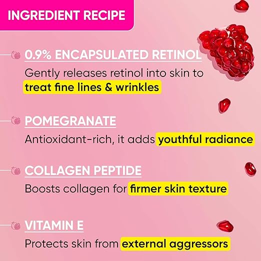 DOT & KEY POMEGRANATE MIRACLE COLLAGEN BOOST RETINOL YOUTH SERUM WITH PEPTIDES - 20 ML