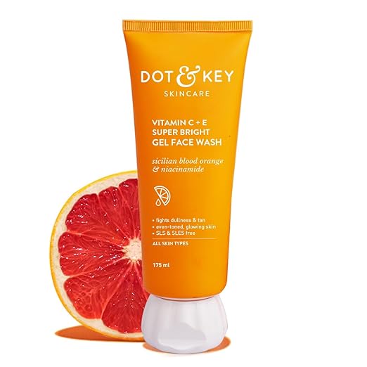 DOT & KEY VITAMIN C + E SUPER BRIGHT GEL FACE WASH FOR GLOWING AND BRIGHTENING SKIN 100ML
