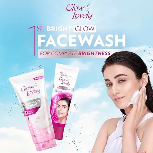 GLOW AND LOVELY BRIGHT GLOW FACE WASH 50GM