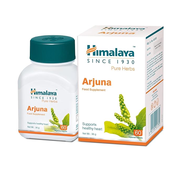 HIMALAYA ARJUNA - 60 TABLETS, WHITE